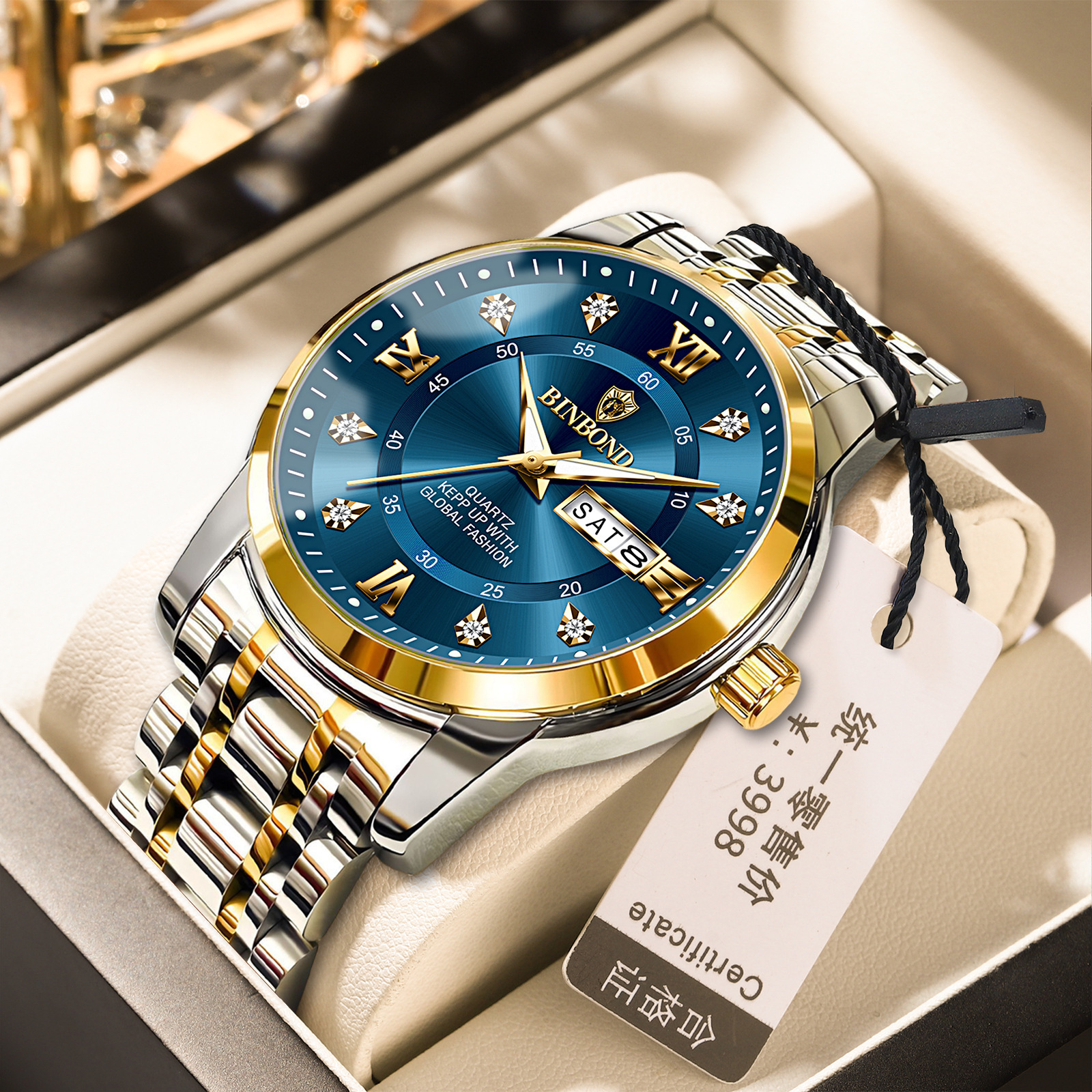 Binbang Business Light-Luxury Quartz Watch For Men 3