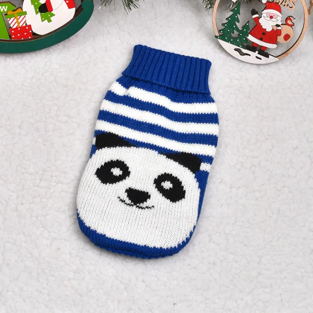 Pet Sweater Thickened Dogs And Cats Sweater Blue Panda - Shop at LoveMi