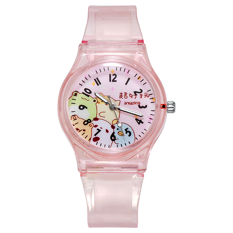 Transparent PVC Corner Creature Cartoon Childrens Watch 7