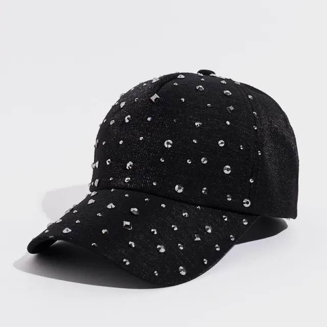 New Korean Style Summer Women's Diamond Cap Casual Black - Shop at LoveMi