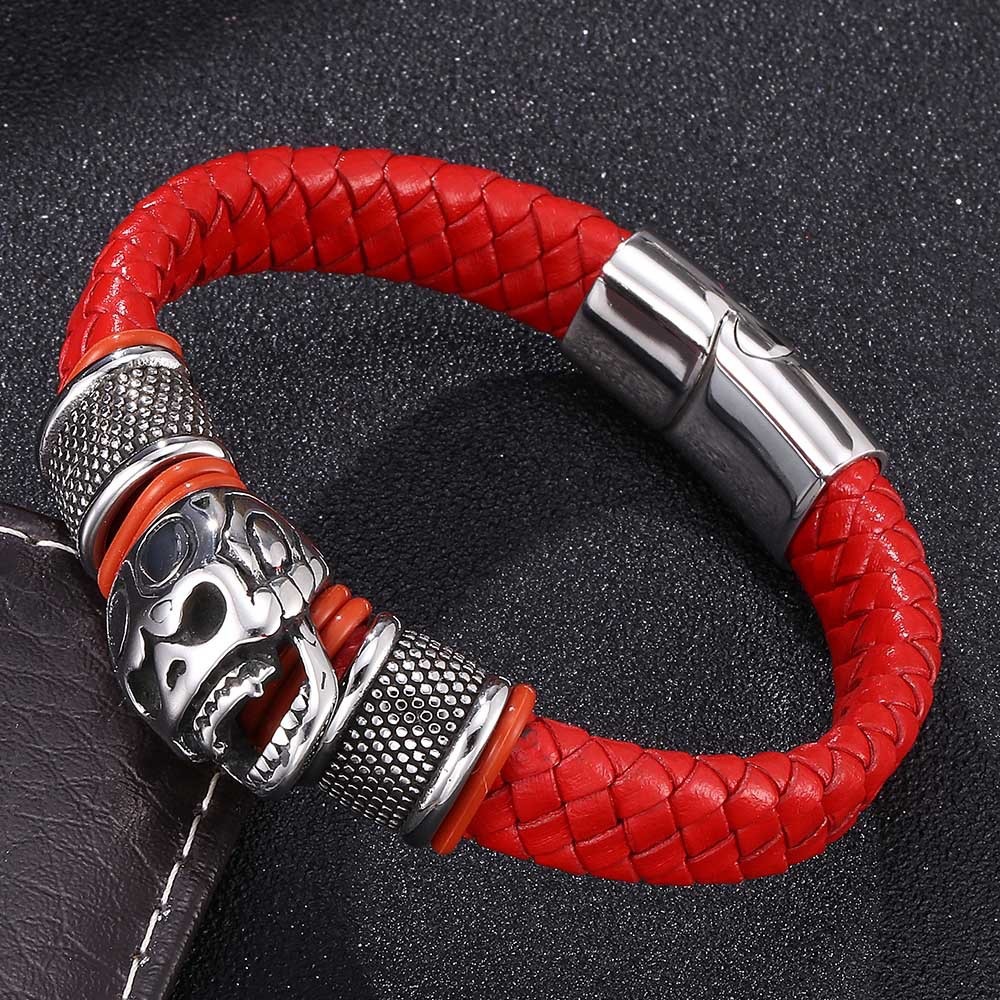 Cowhide Braided Bracelet, picture 4 of 5