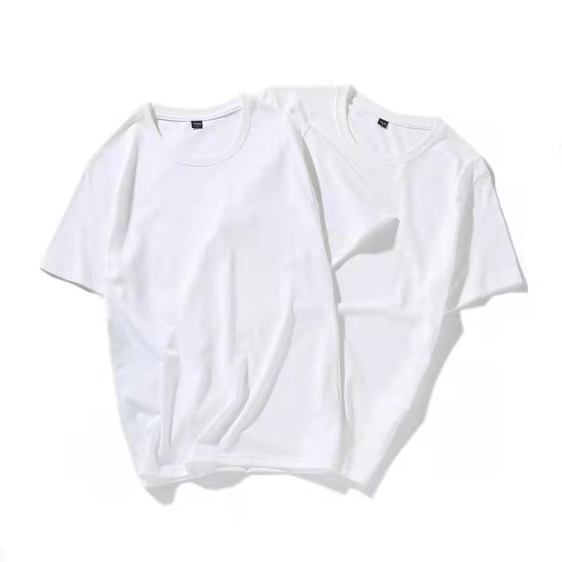 Casual Round Neck Plus Size Bottoming Shirt Men's Short Sleeve