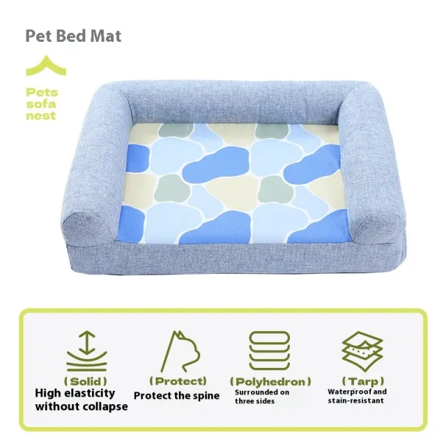 Pet Sofa Four Seasons Universal Kennel Dog Mat Sky Blue - Shop at LoveMi