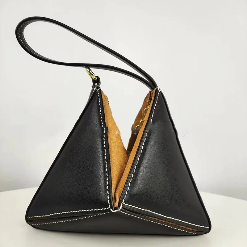 Fashion Geometric Backpacks Special-interest Design Crossbody Shoulder - Black