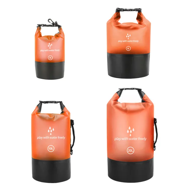 PVC Coating Material Only Backpack Portable Buggy Bag Orange - Shop at LoveMi