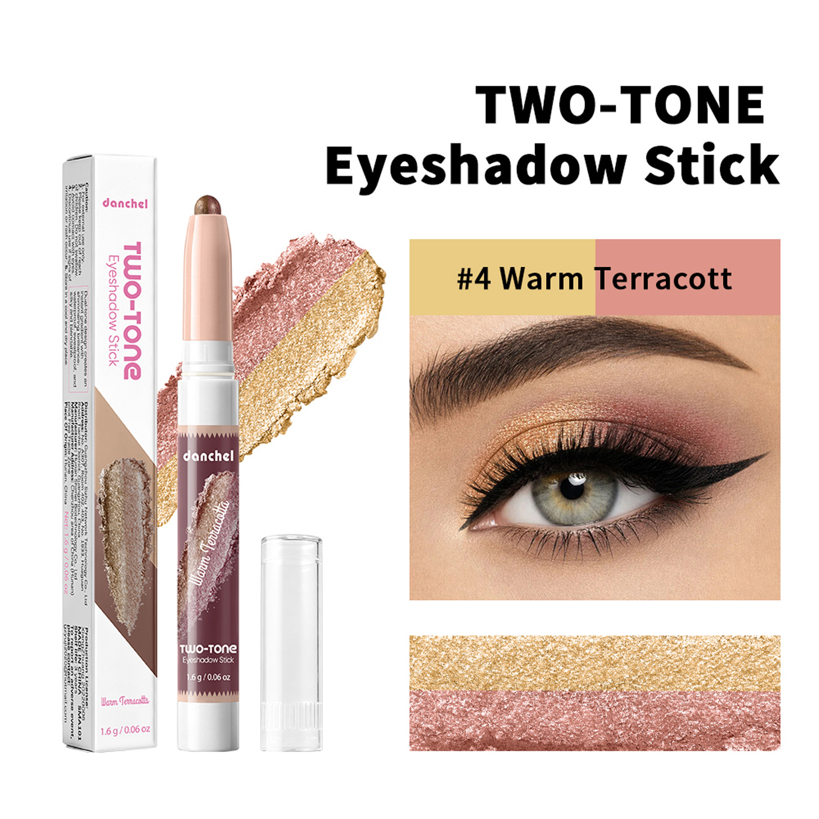 Contour And Highlight Cosmetics Two-Color Gradient Eyeshadow Pen