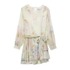 European And American Style Fashion Simple Crochet Printing Dress - View 1