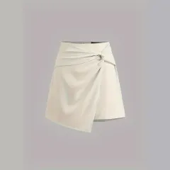 New Stylish Elegant And Versatile Womens Skirt With An Edgy Asymmetrical Design - Apricot - View 1