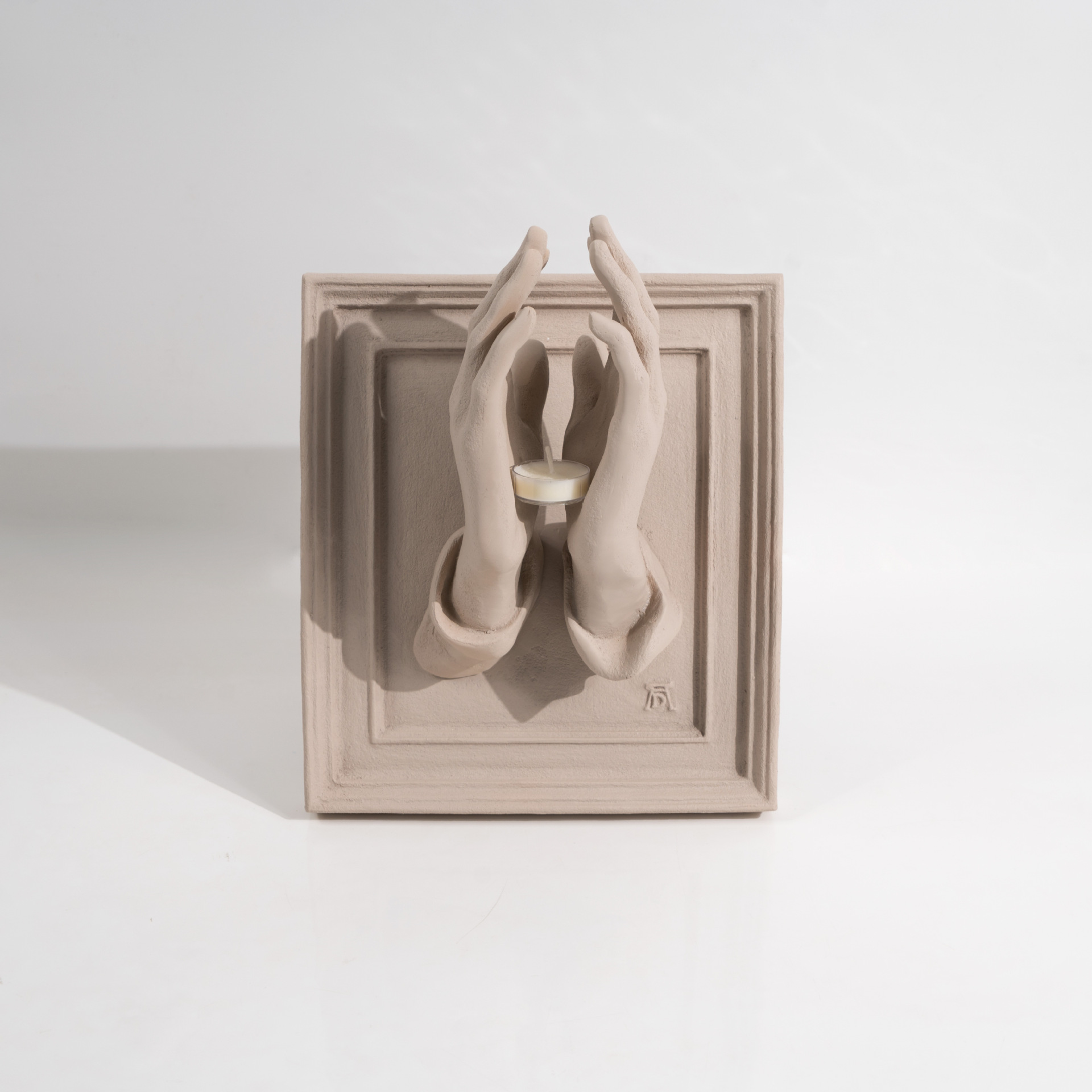 Prayer Hands Handcrafted Artistic Aromatherapy Candle Holder