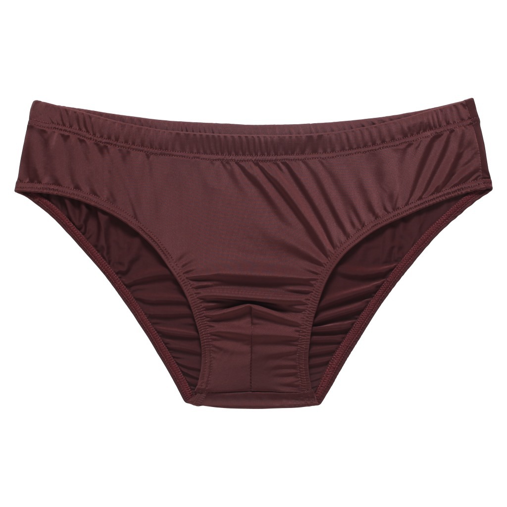 Men's Transparent Ice Silk Breathable Low Waist Briefs