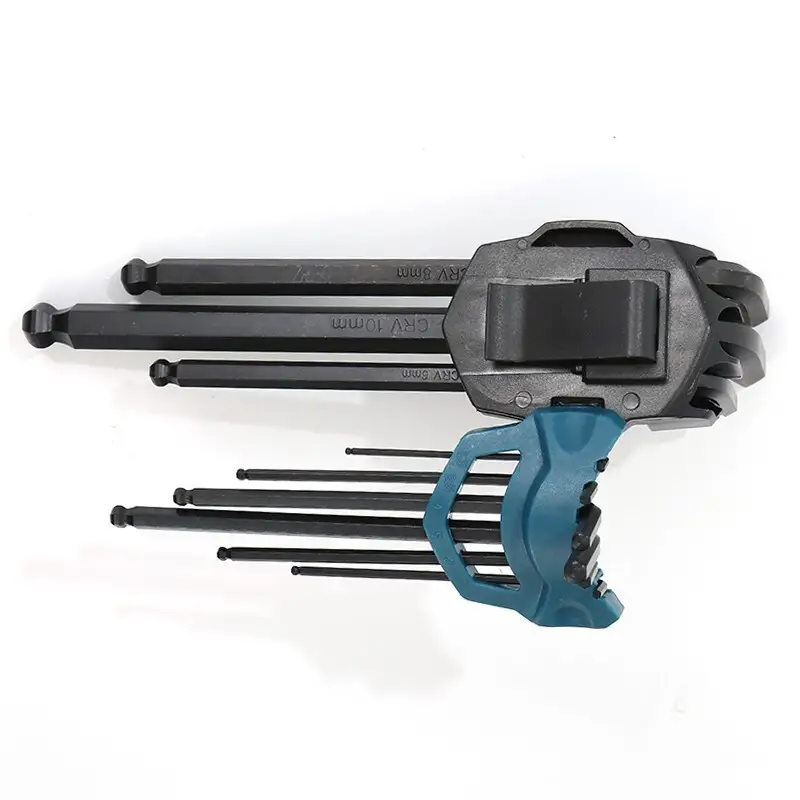 Ball Head Lengthened Allen Wrench Nine-piece Set Pack