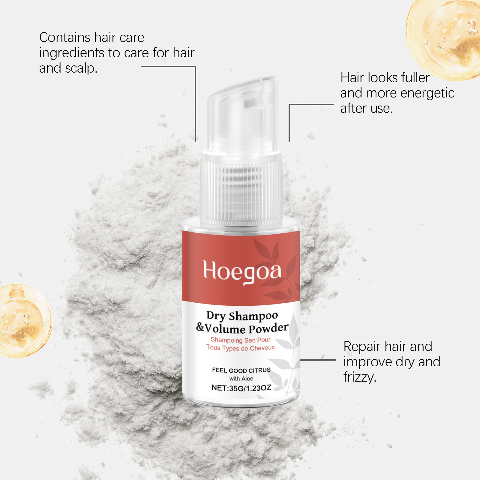 HOEGOA Waterless Dry Cleaning Spray Gentle Nourishing Serum