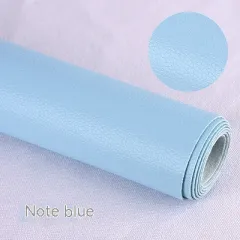 Litchi Self-adhesive Leather Refurbished Bedside And Sofa Repair Patch Leather Patch - Light Blue - View 1