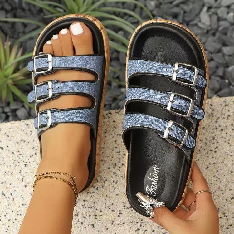 Elegant Versatile Sandalscomfortable Casual Beach Slide-on Sandals