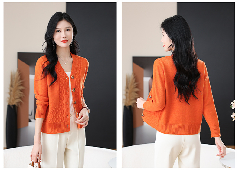 Title 7, Spring And Autumn Outer Wear Cropped Sweater Co...