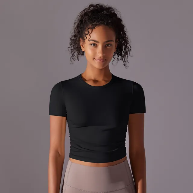 Women's Running Fitness Yoga Wear Top Black - Shop at LoveMi