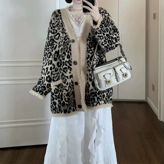 Loose Large Version Trendy Sweater Women Khaki - Shop at LoveMi