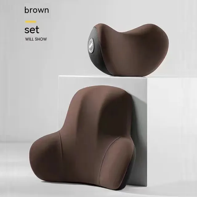 Office Waist Backrest Integrated Ergonomic Cushion Brown · - Shop at LoveMi