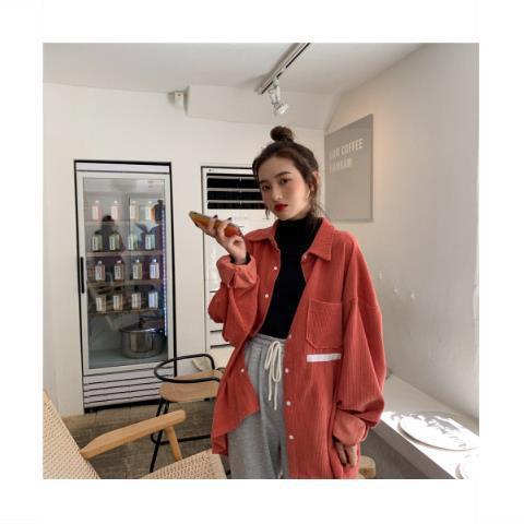 Outdoor All matching Early Autumn Long sleeve Shirt Red - Shop at LoveMi