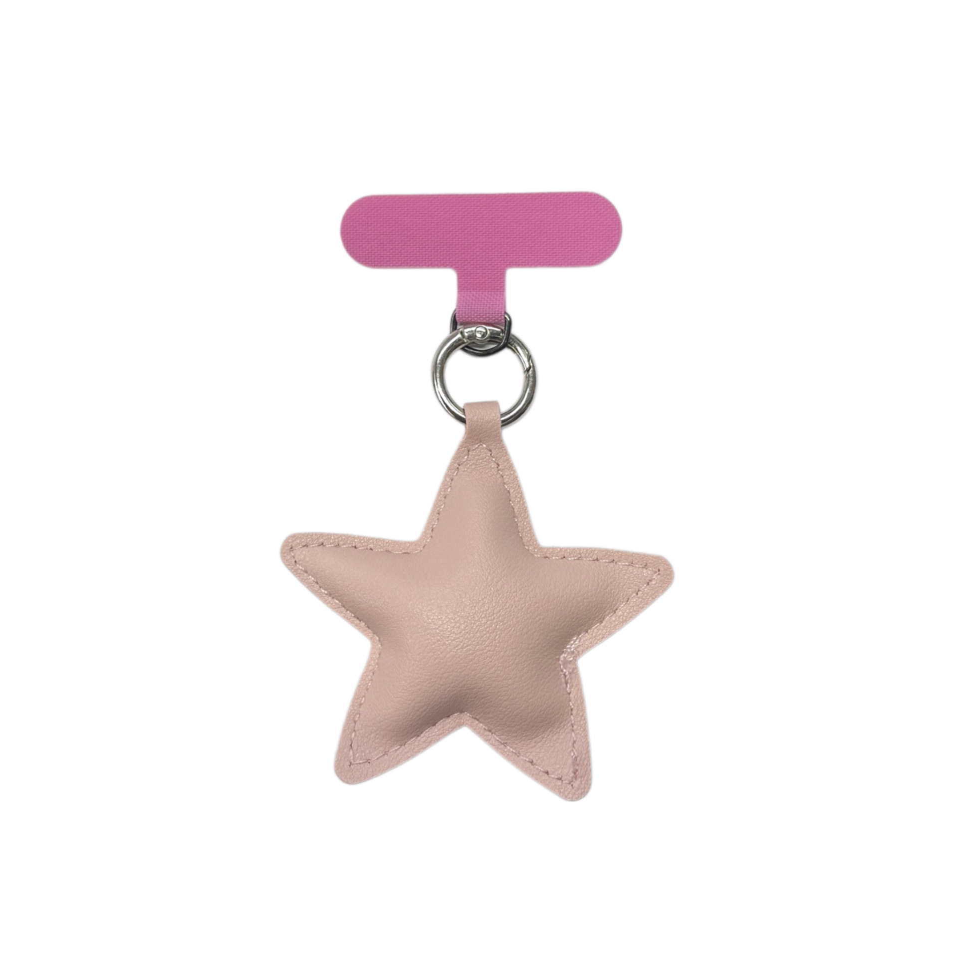 Niche Versatile Leather Star Keychain Phone Lanyard Pendant