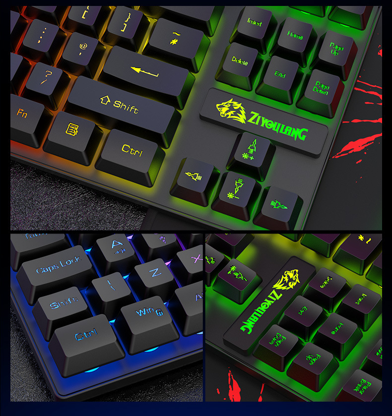 Title 3, T2 Illuminant Gaming-Set Tastatur, Maus, PC Hos...