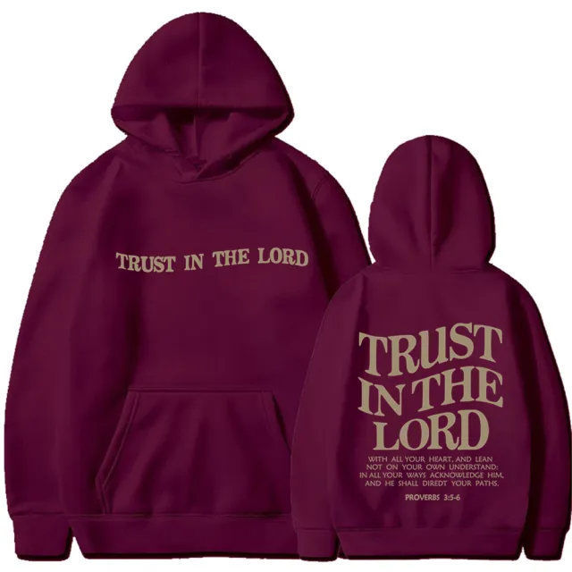 Women's Letter Print Sweatshirt Hoodie Wine - Shop at LoveMi