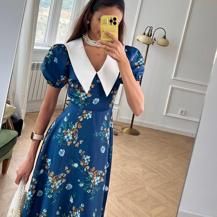 Floral Peter Pan Collar Dress