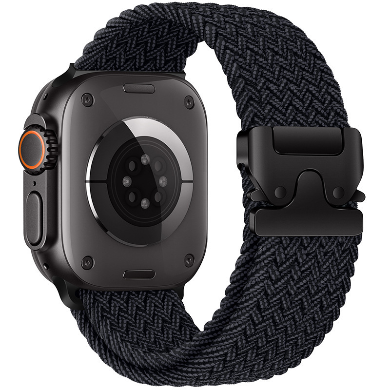 Parachute-buckle Braided Nylon Loop Watch Strap