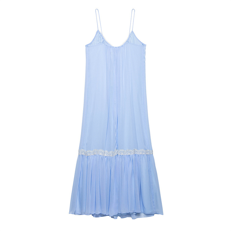 European And American Wind Long Version Camisole Dress