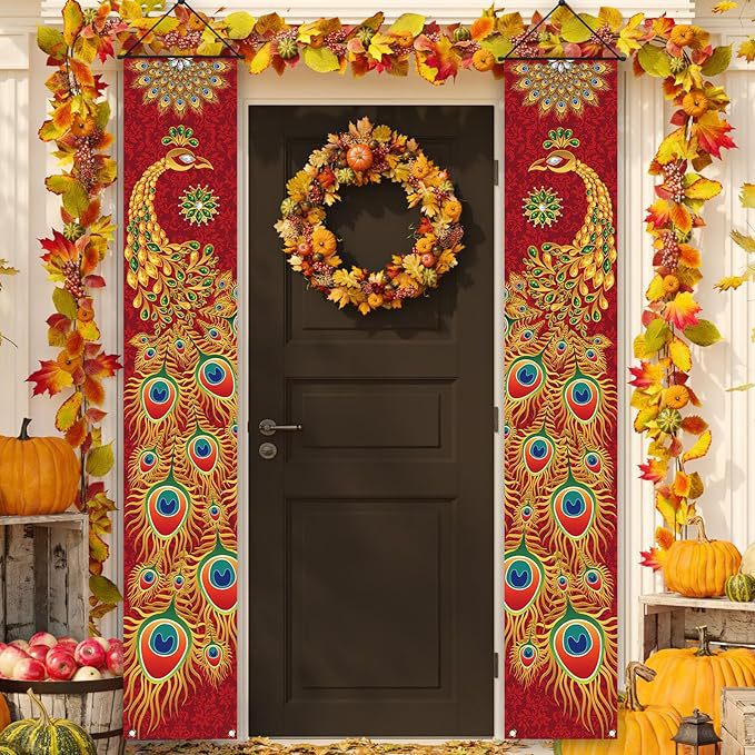 Title 2, Indian Peacock Festival Decorative Door Curtain...