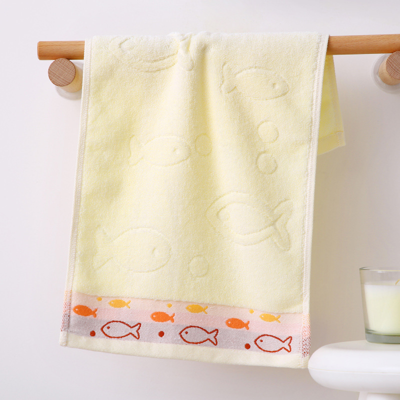Children's Towel Home Soft Cartoon Face Towel Pure Cotton
