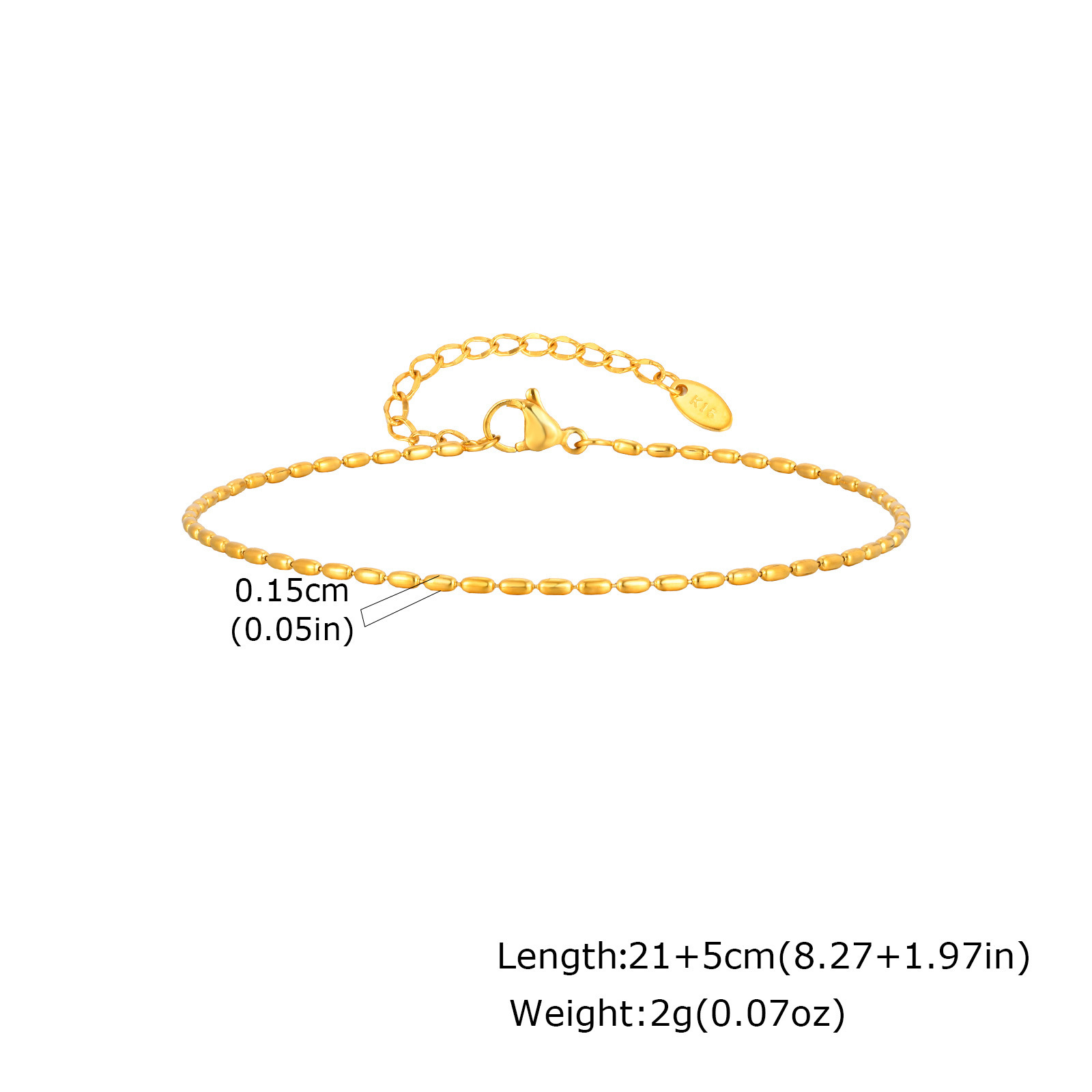 Stainless Steel Chain Anklet Women