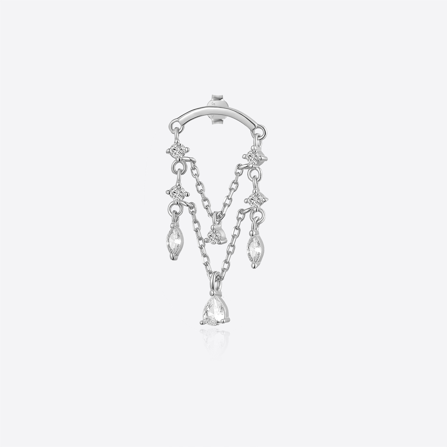Zircon Fashion Simple Female Stud Earrings