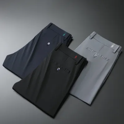 Fashion Personality Tencel Business Casual Pants Men