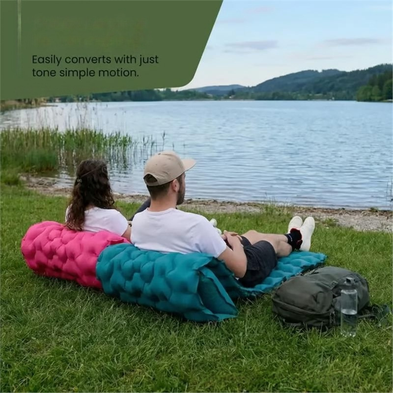 Single-person Inflatable Camping Sleeping Pad