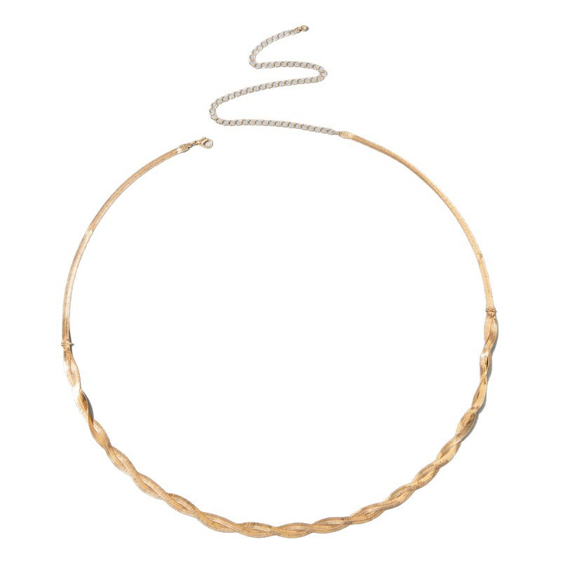 Metallic Sequin Snake-chain Waist Belt Fashionable