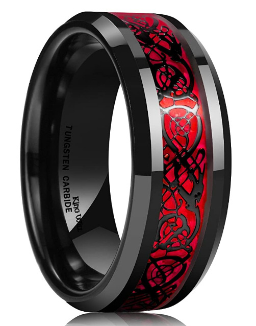 Tungsten Carbon Fiber Ring, picture 3 of 3