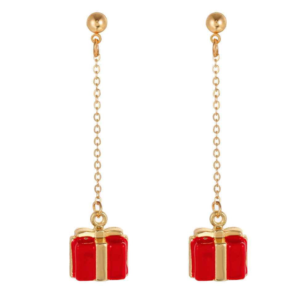 Women's Fashion Christmas Snowflake Ribbon Earrings