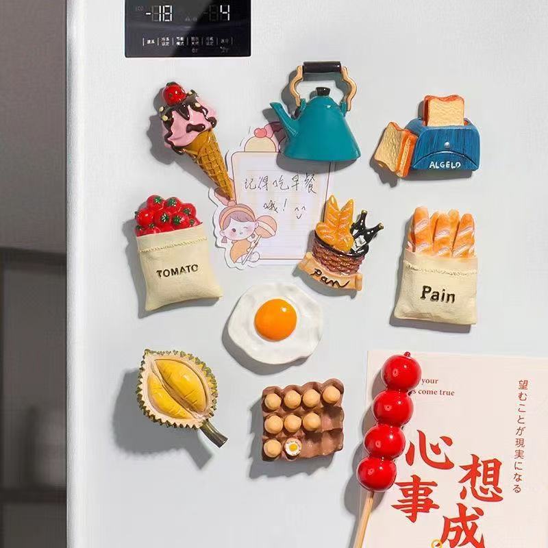 3D Food Toy Decorative Creative Magnetic Stickers