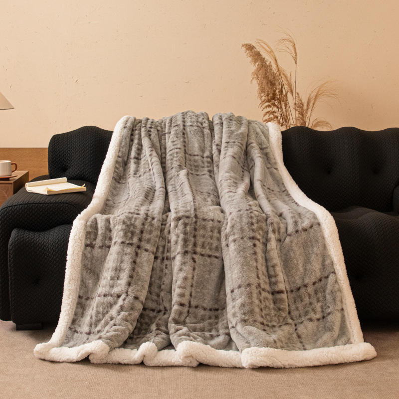 Double-Layer Plush Throw Blanket, picture 5 of 8