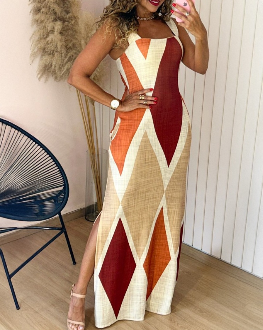 Womens Slim-fit Notched Work Dresssophisticated And Professional