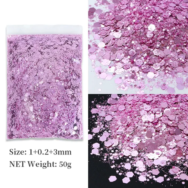 Korean Big Sequins Nail Shimmering Powder Glittering Powder No 32 - Shop at LoveMi