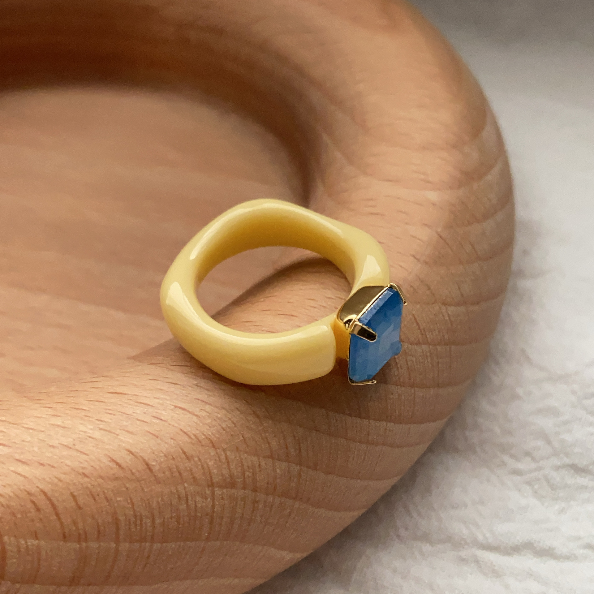 Fashionable All-match Wrist Size Classic Ring French Style