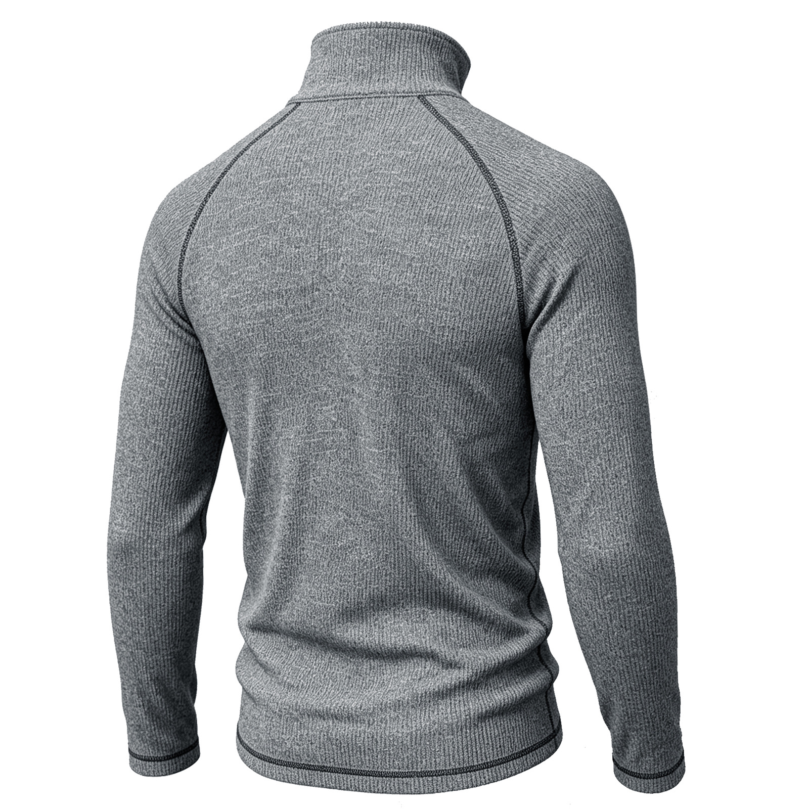 Men's zip-up turtleneck top
