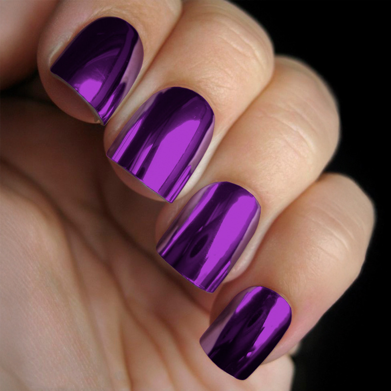 Nail Stickers Multi-color Mirror Metal Texture 5