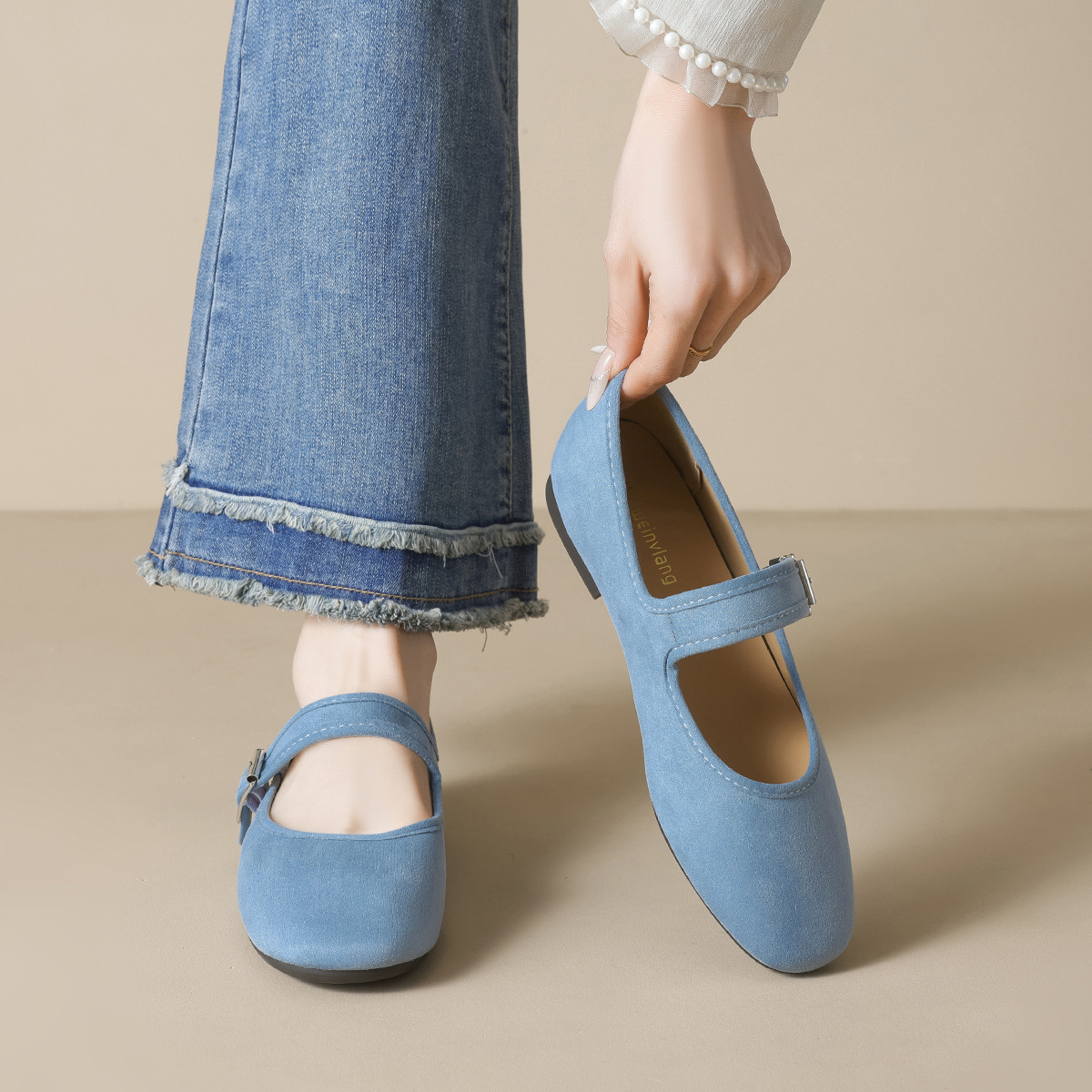 Suede Slip-On Flats, picture 3 of 5