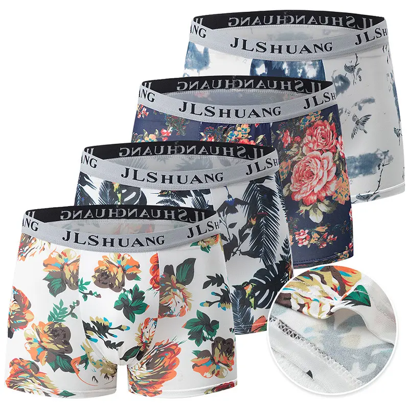 4-Pack Mens Fashionable Boxer Briefs