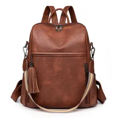 Multi-functional Large Capacity Shoulder Messenger Bag - Brown - View 1