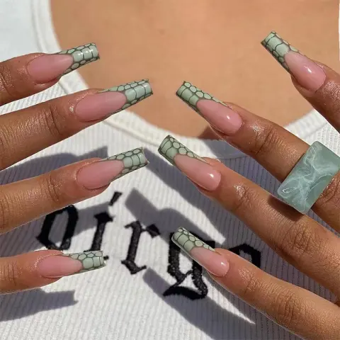Nail Stickers French Art Texture Patch