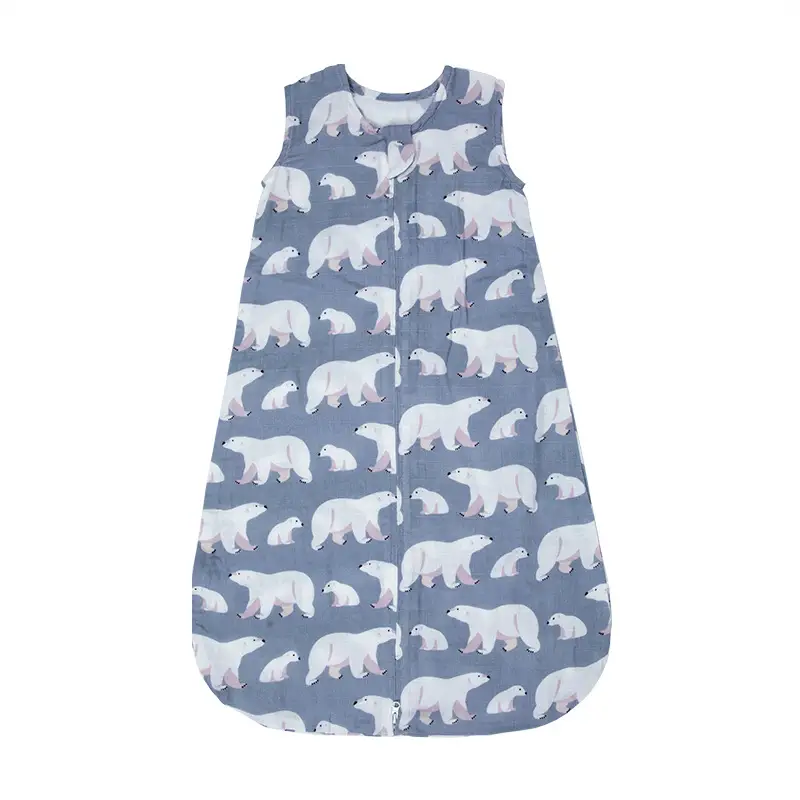 Baby Gauze Sleeping Bag Vest, Springsummer, Bamboo Cotton, Thin Style